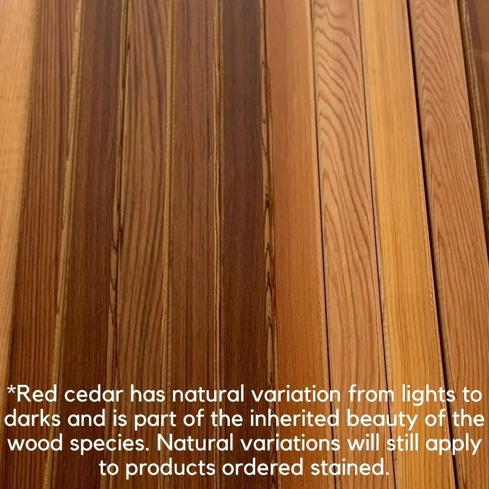 All Things Cedar Pergola 4ft. Red Cedar Swing Set