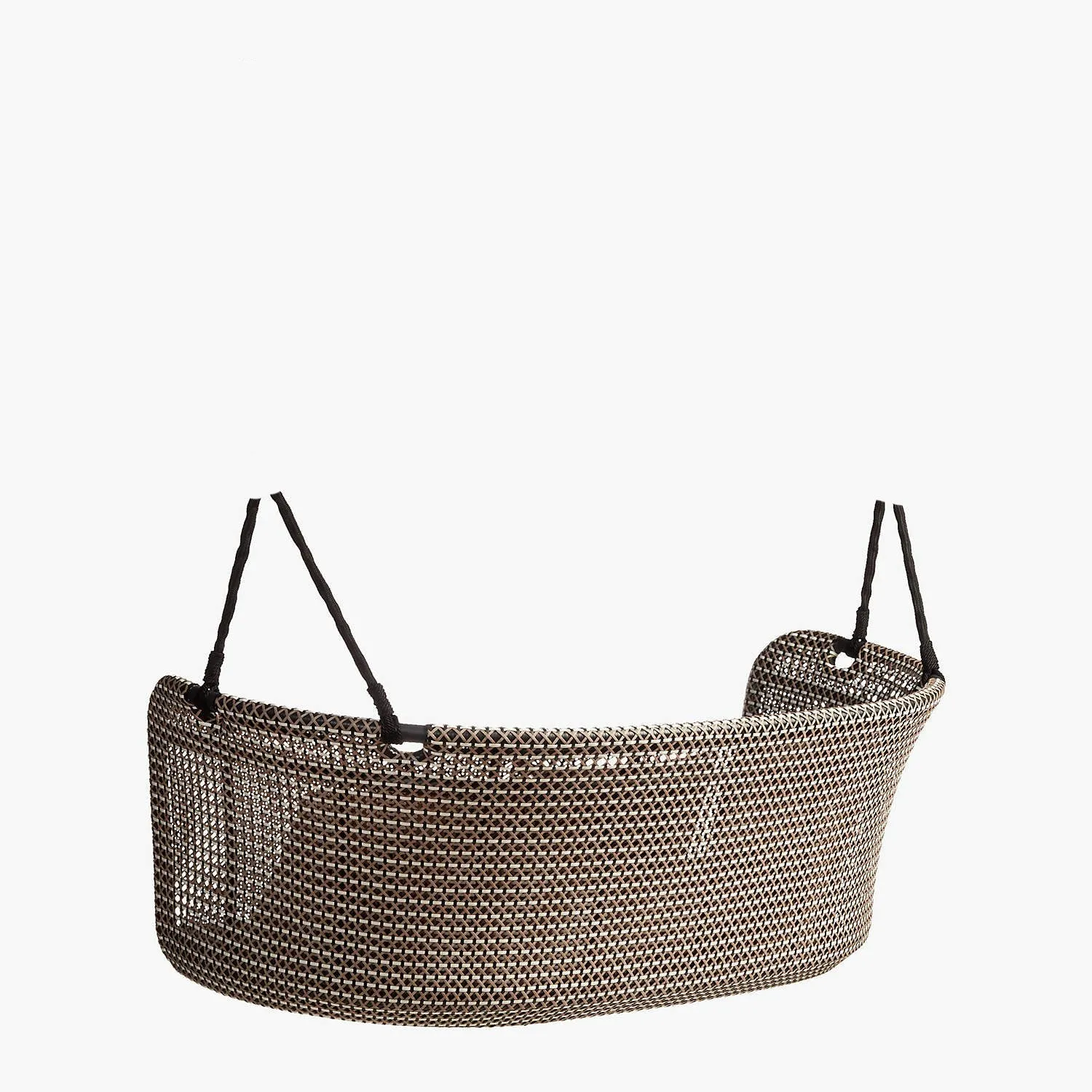 Barbara Three Seater Hanging Swing Without Stand For Balcony , Garden Swing (Brown, Light Brown, White)