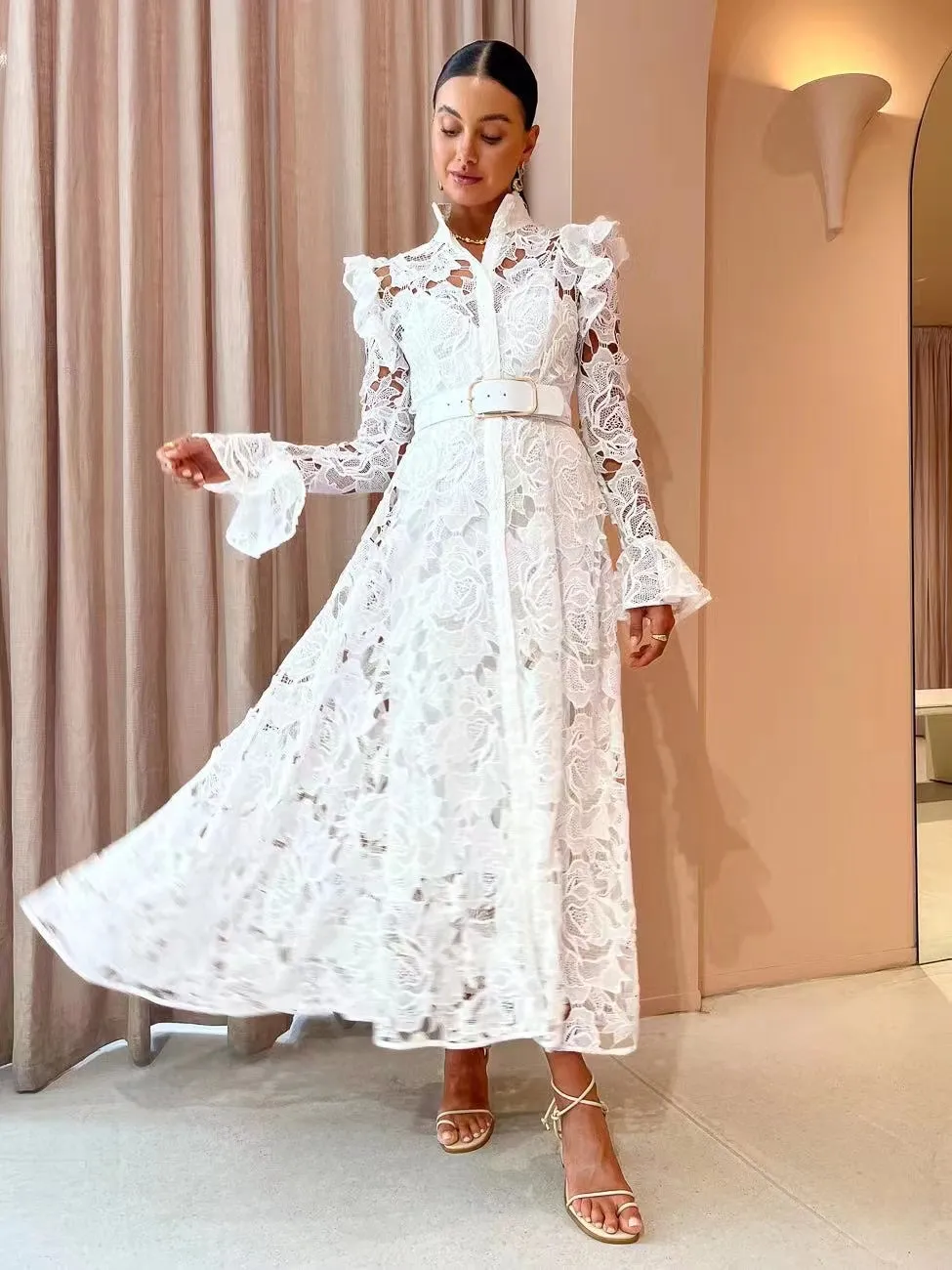 Branca Summer Dress with Belt