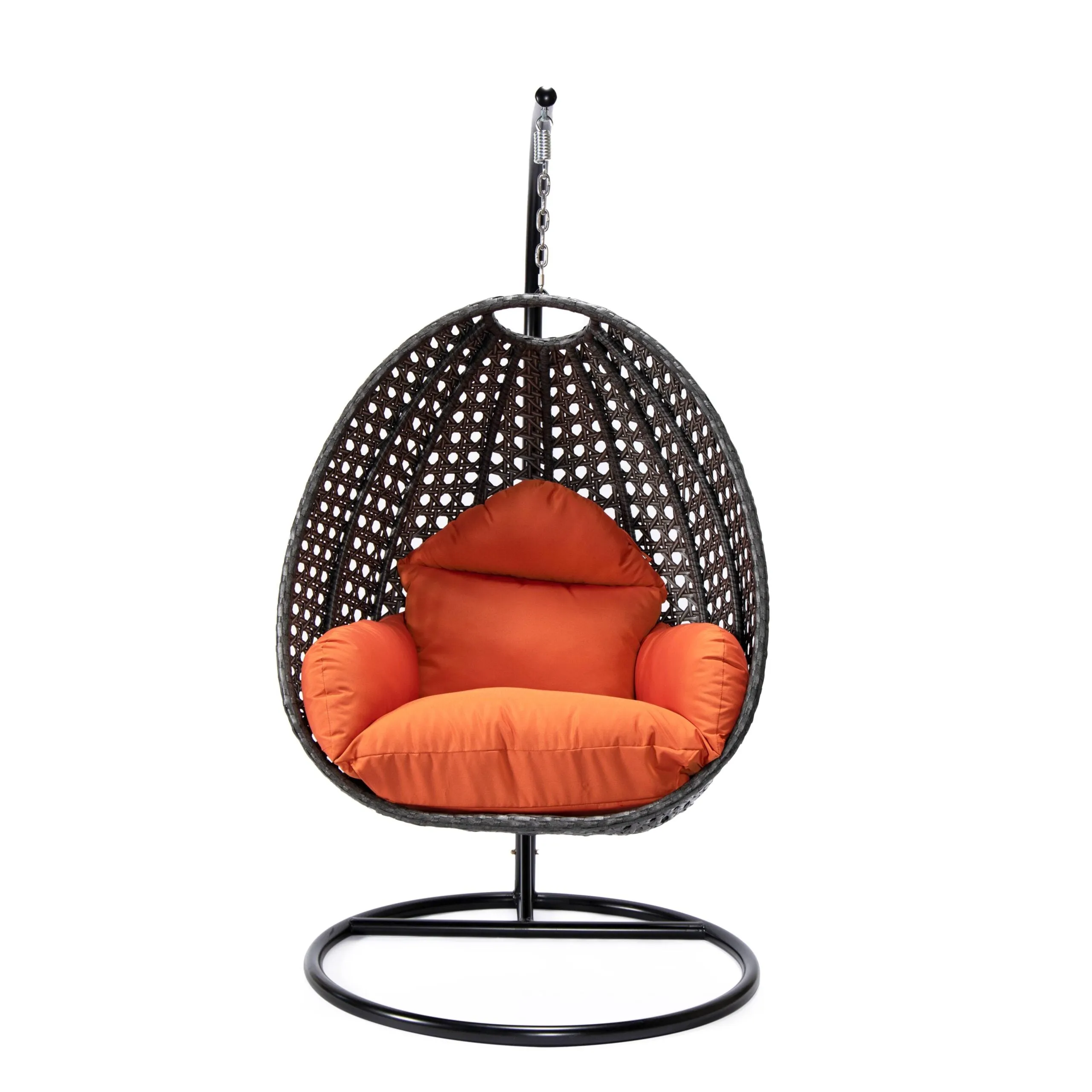 Doriano Single Seater Hanging Swing With Stand For Balcony , Garden (Drak Grey)