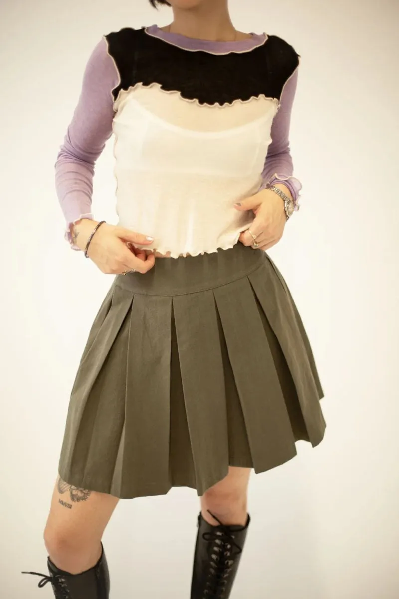Eliza Faulkner Bella Top - Black & Purple (Online Exclusive)