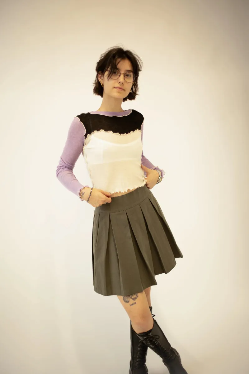 Eliza Faulkner Bella Top - Black & Purple (Online Exclusive)