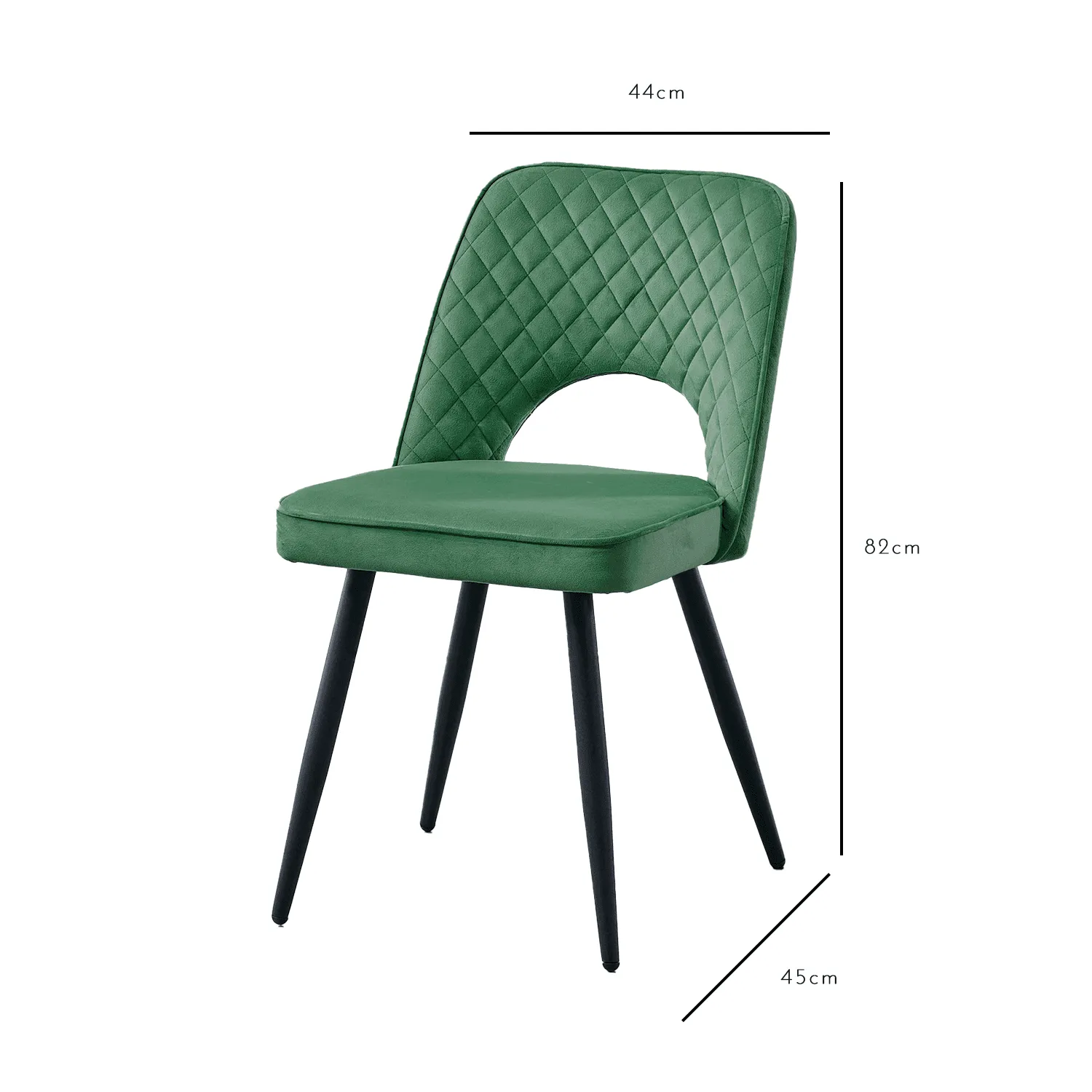 Hope Dining Chair - Set of 2 - Ochre Yellow