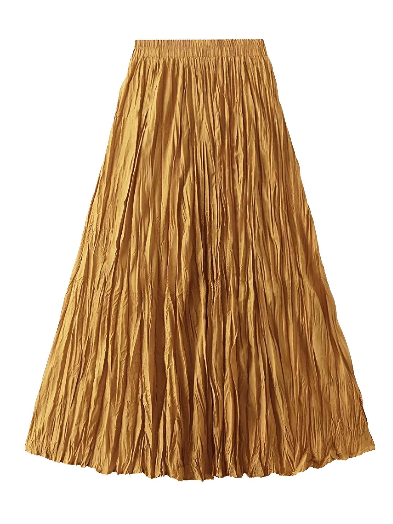 Large Hem Folds A-line Women's Pleated Skirt - In 15 Colors!