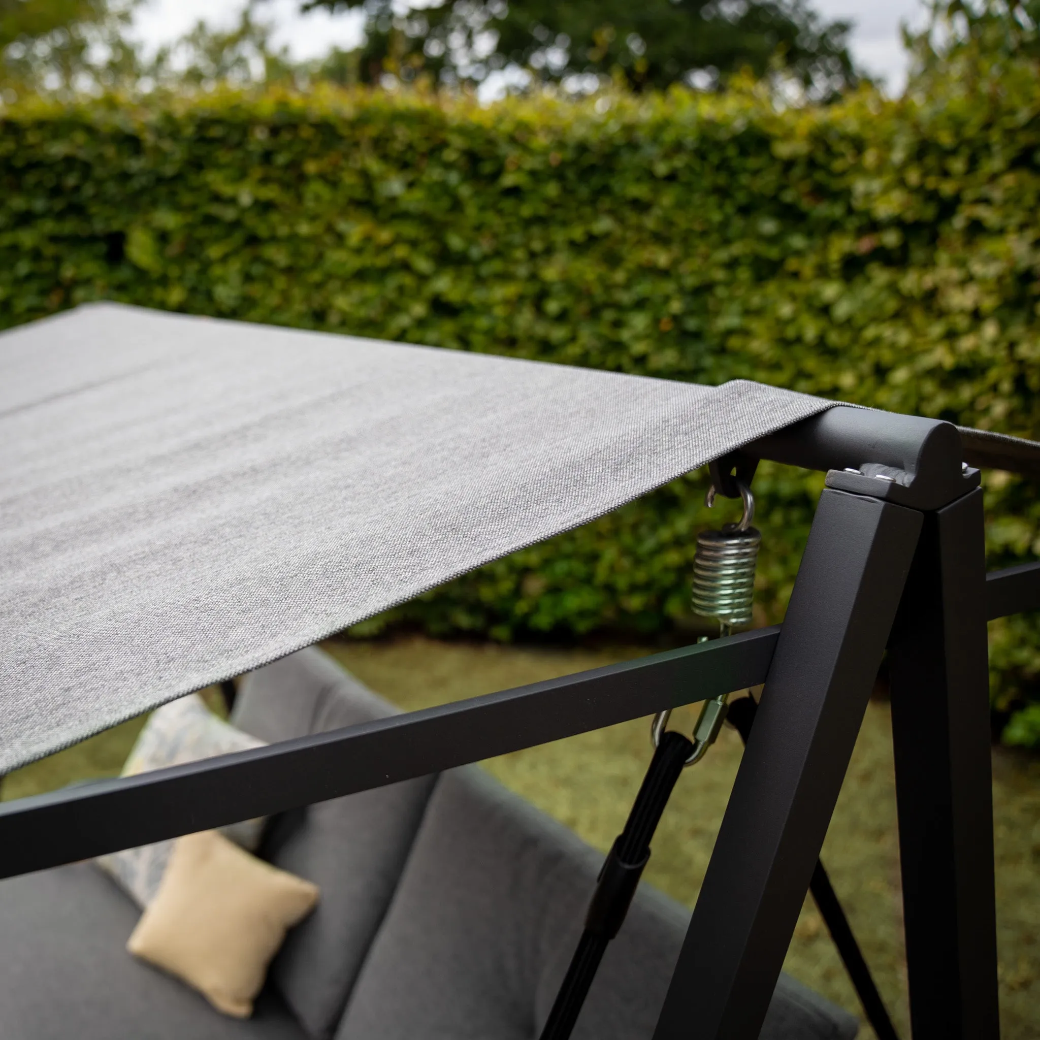 Lima Aluminium Swing Seat in Washed Grey