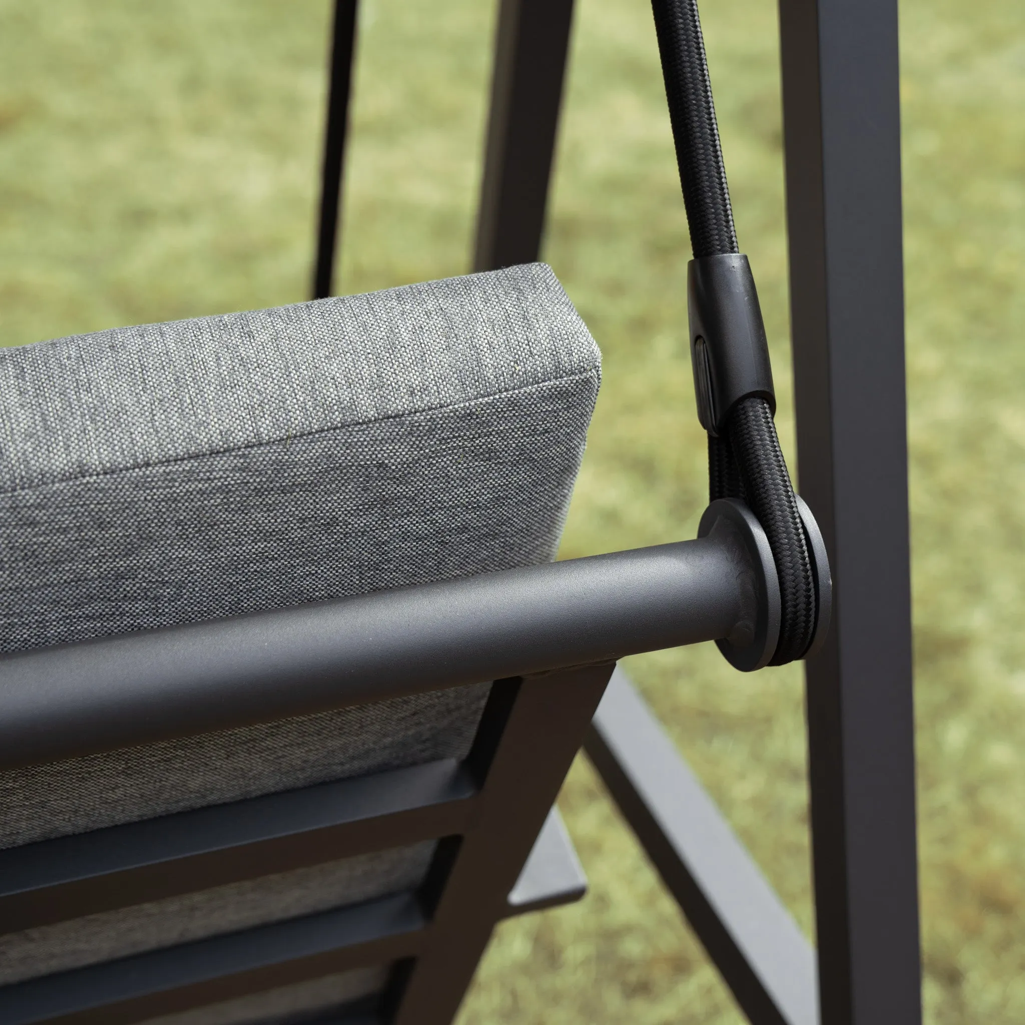 Lima Aluminium Swing Seat in Washed Grey