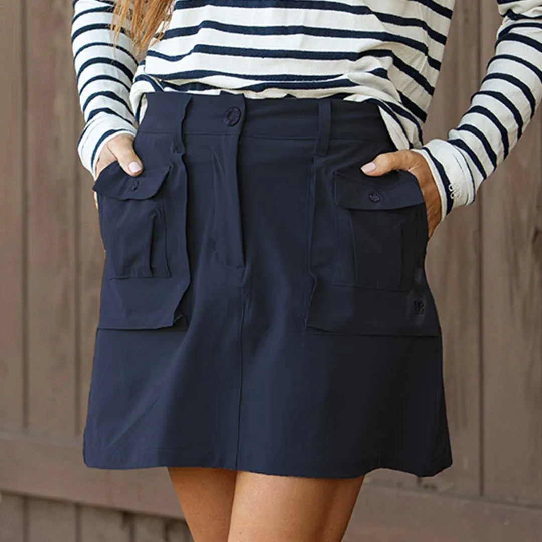 Mini Cargo Skirt, True Blue