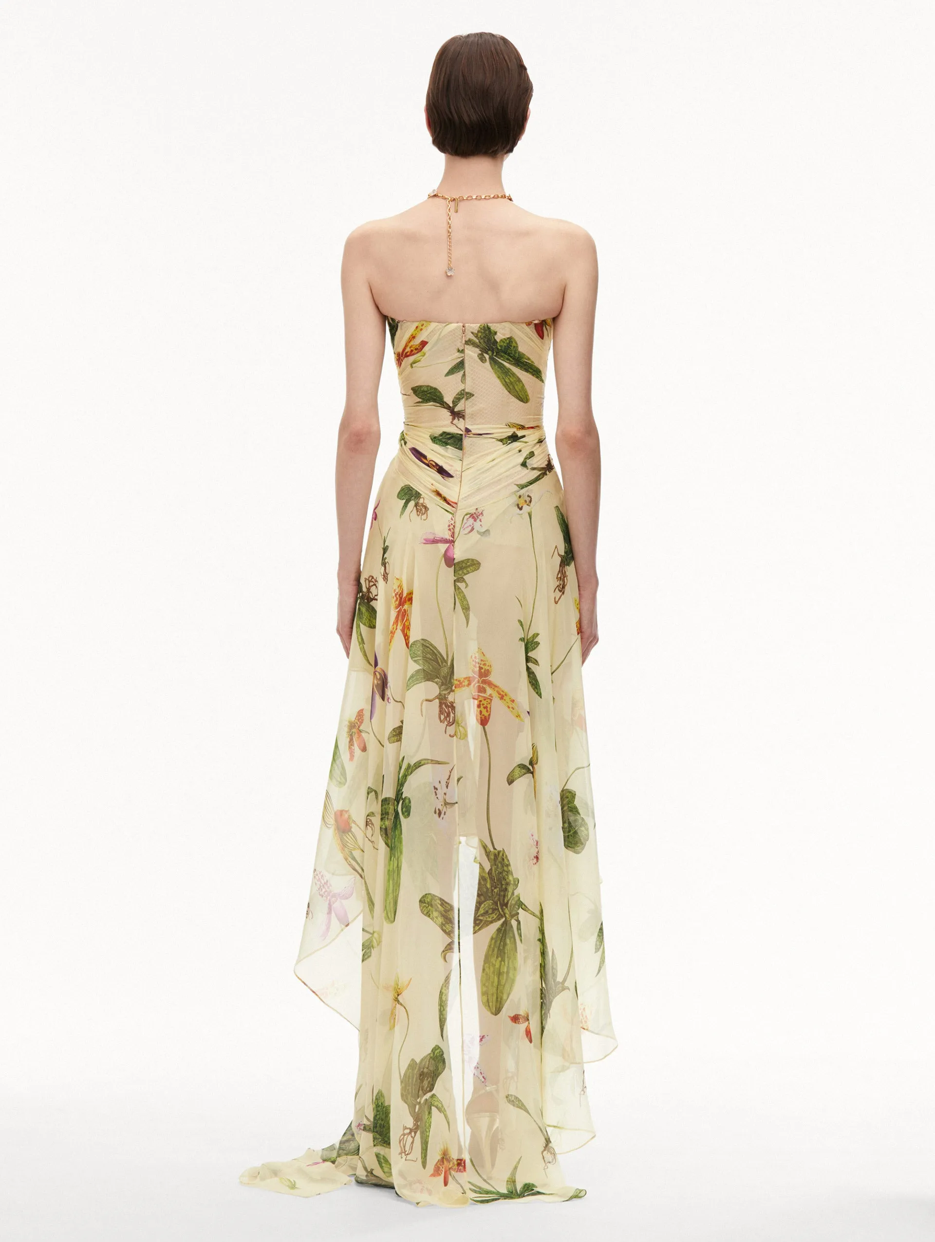 Orchid Silk Chiffon Gown