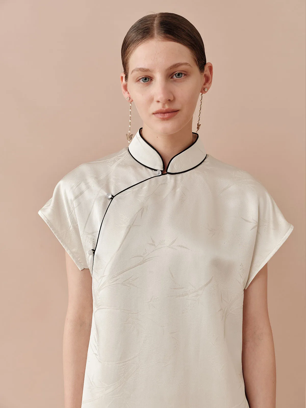 SILKINC Loose Jacquard Cheongsam