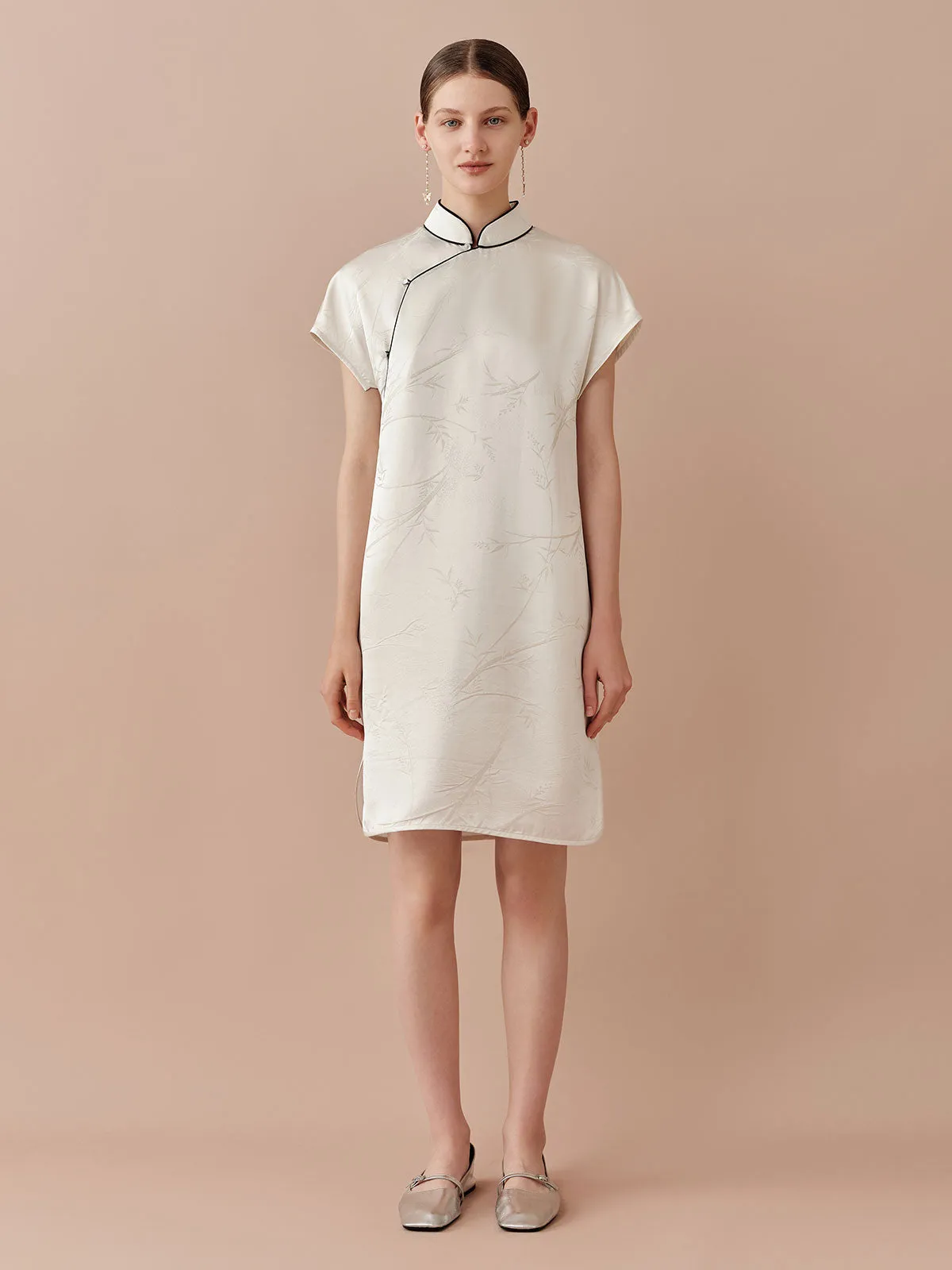 SILKINC Loose Jacquard Cheongsam