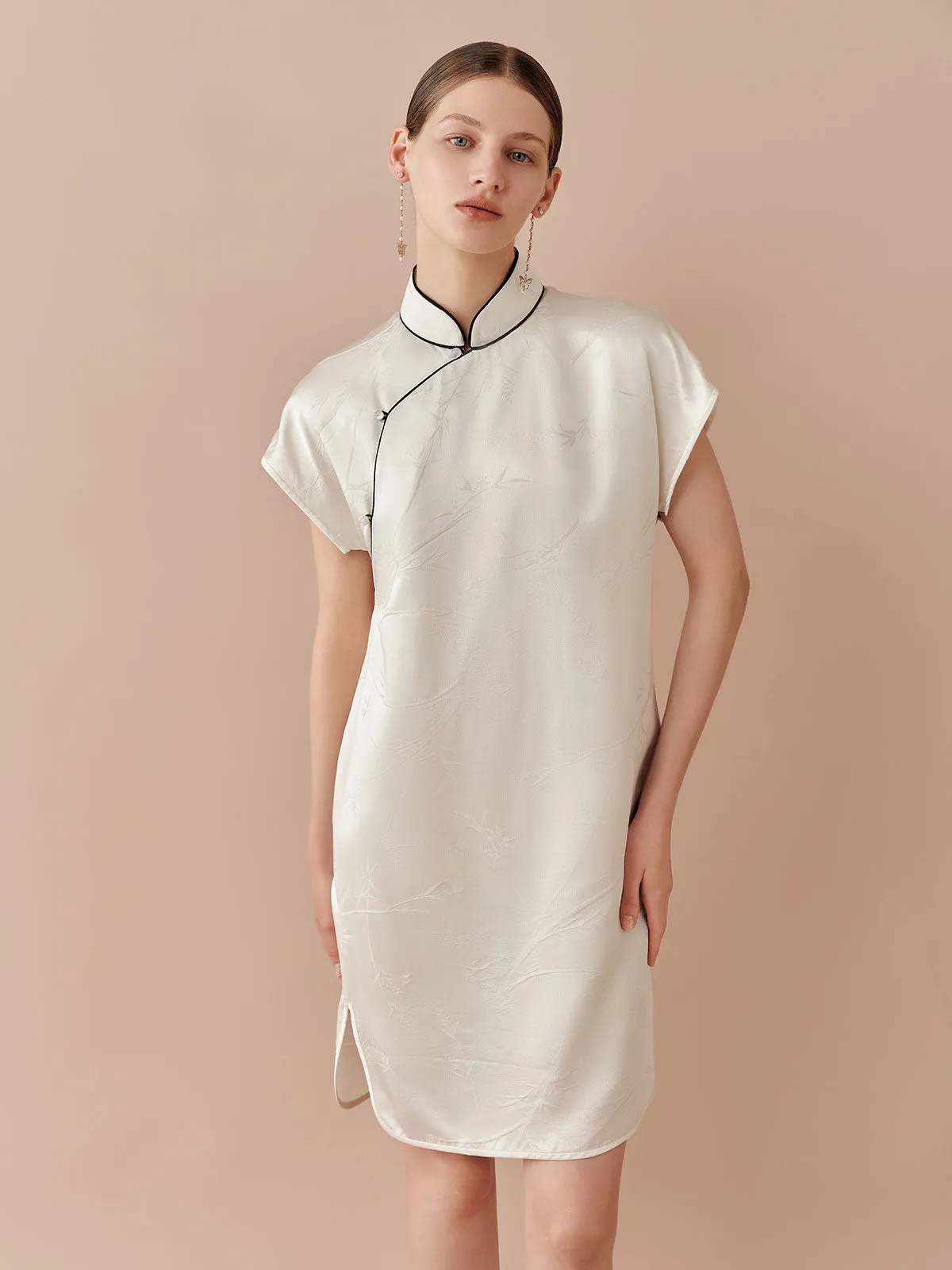SILKINC Loose Jacquard Cheongsam