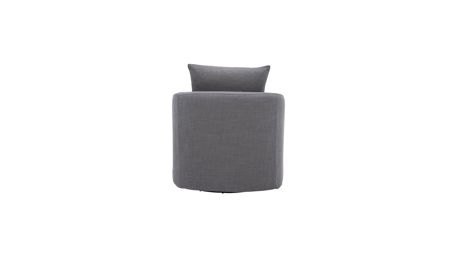 Sink In Swivel Lounge Chair, Slate