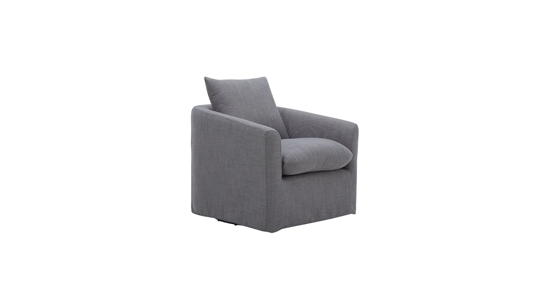 Sink In Swivel Lounge Chair, Slate