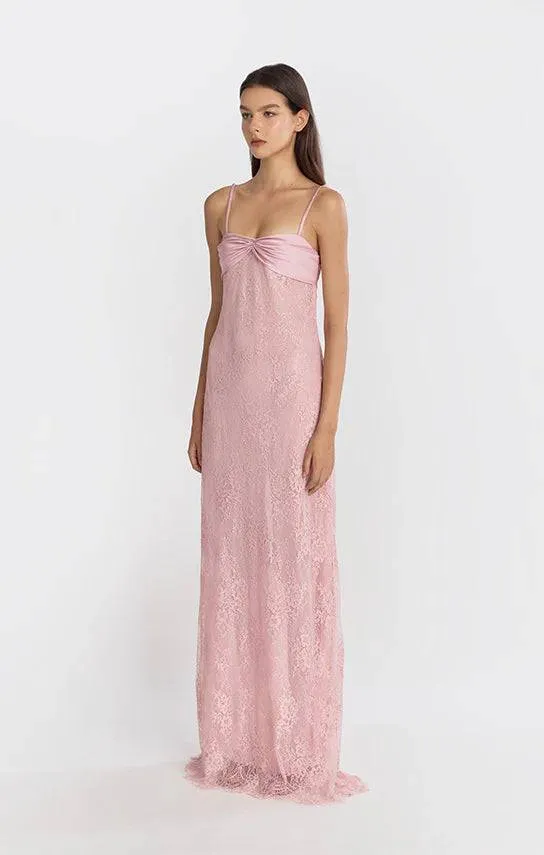 Stolen Stores - Swan Slip Maxi Dress in Pink