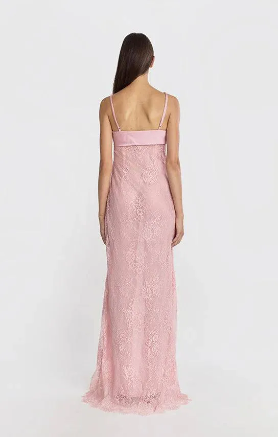 Stolen Stores - Swan Slip Maxi Dress in Pink