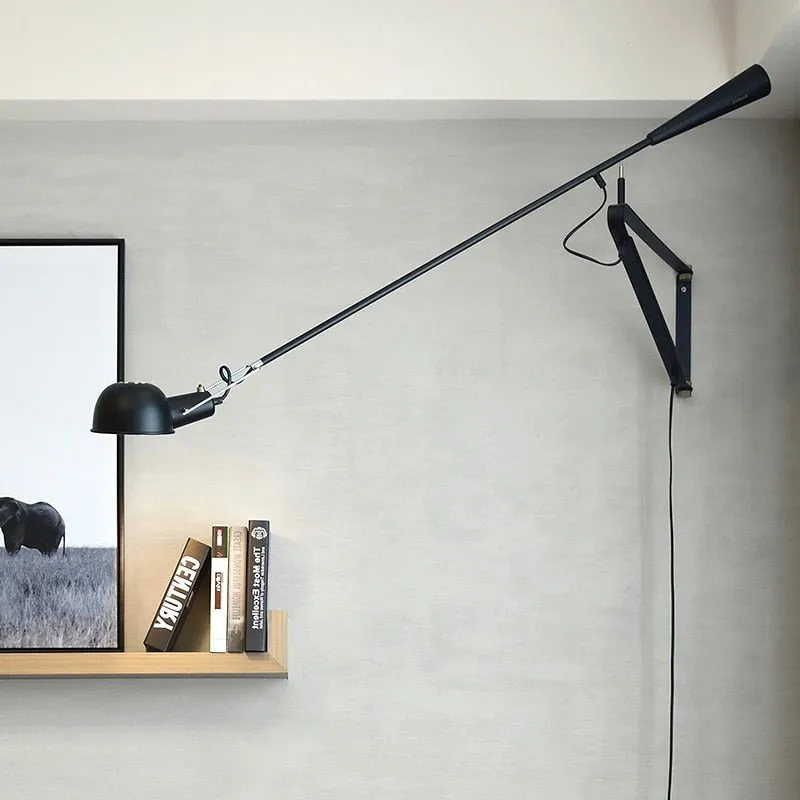 Swing Arm Wall Lamp for Retro Industrial Décor