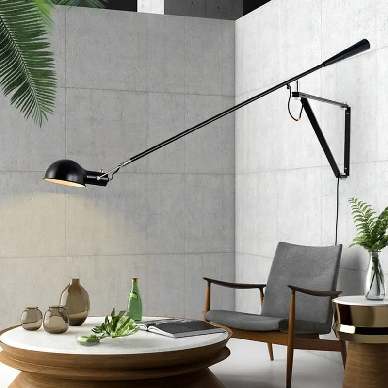 Swing Arm Wall Lamp for Retro Industrial Décor