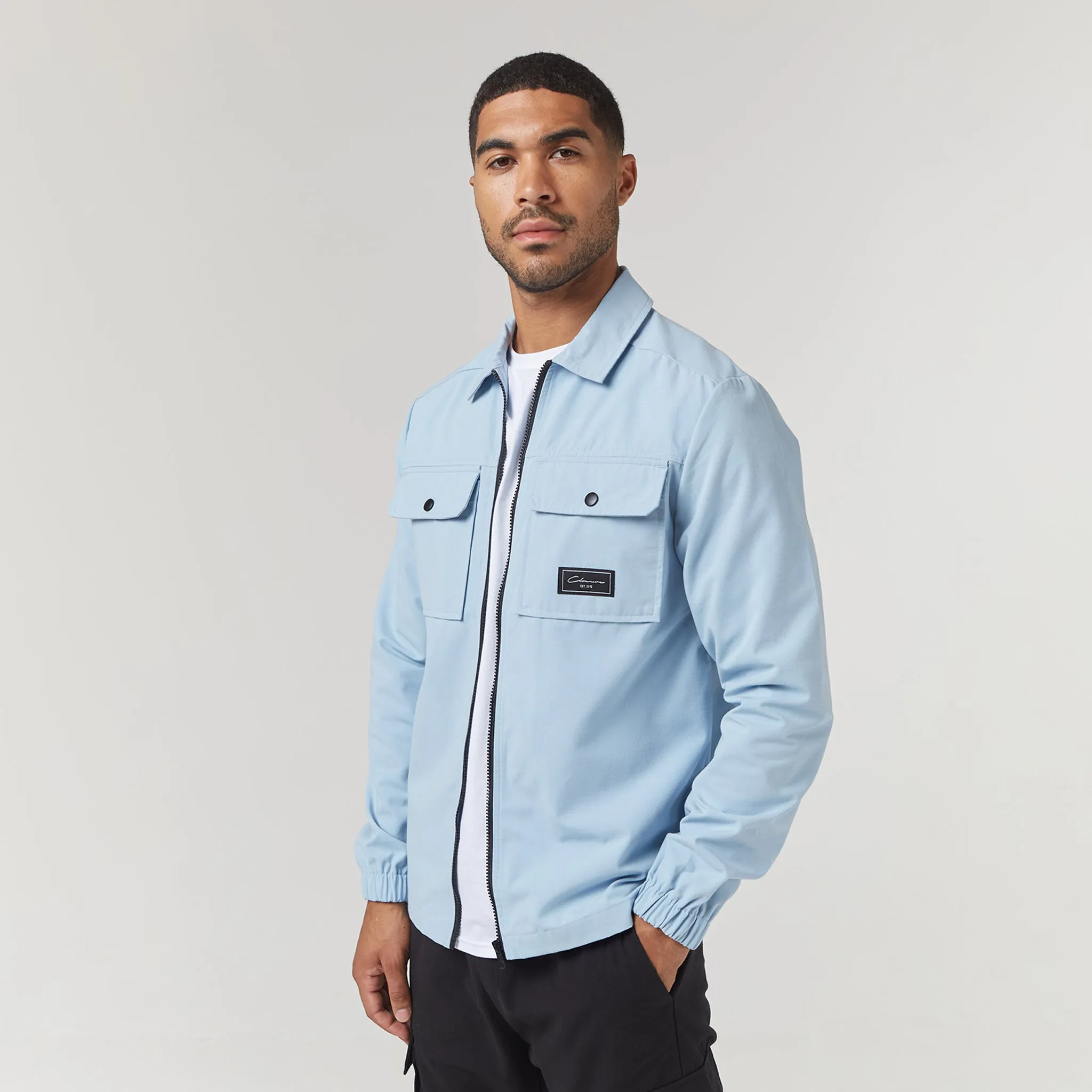 Utility Overshirt | Light Blue
