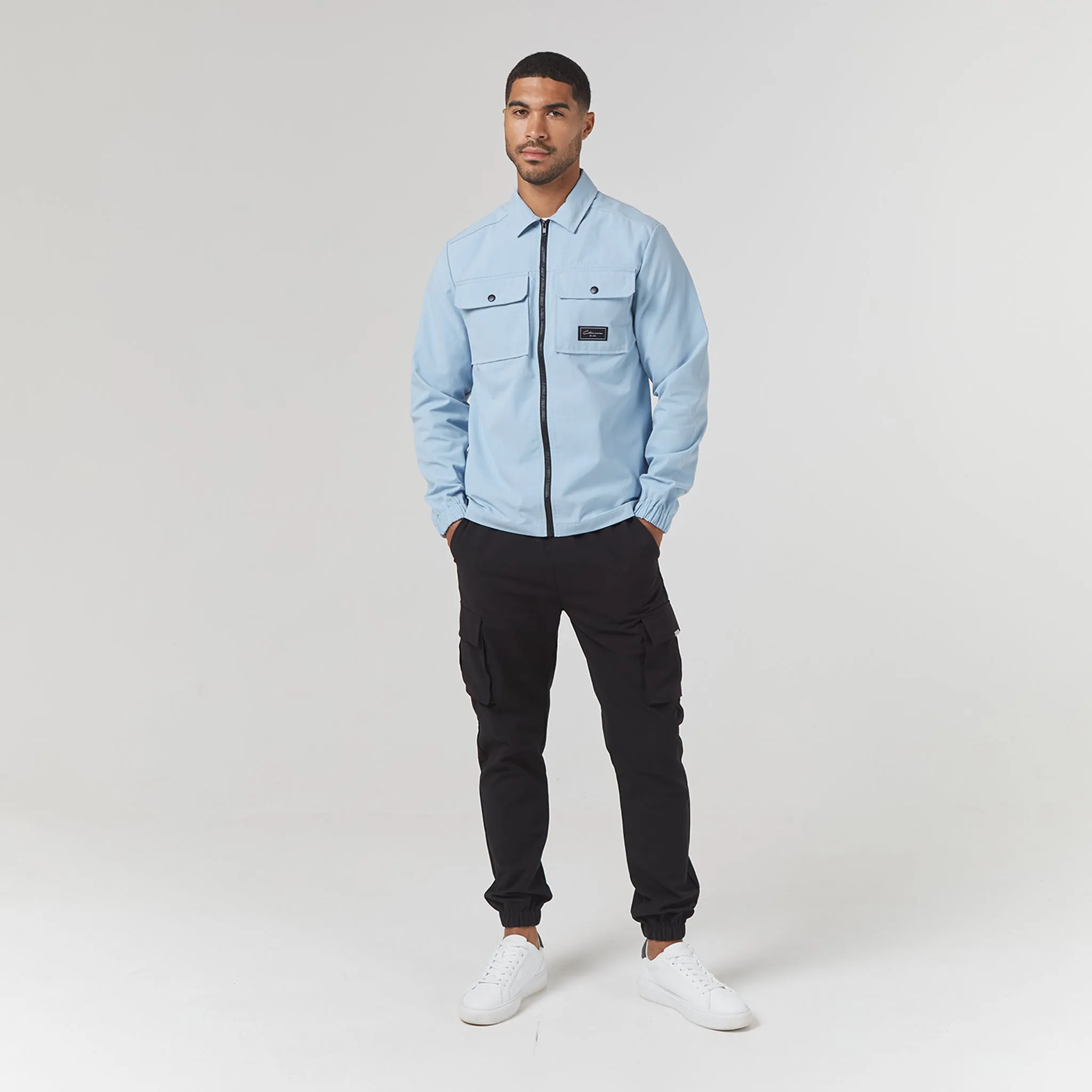 Utility Overshirt | Light Blue