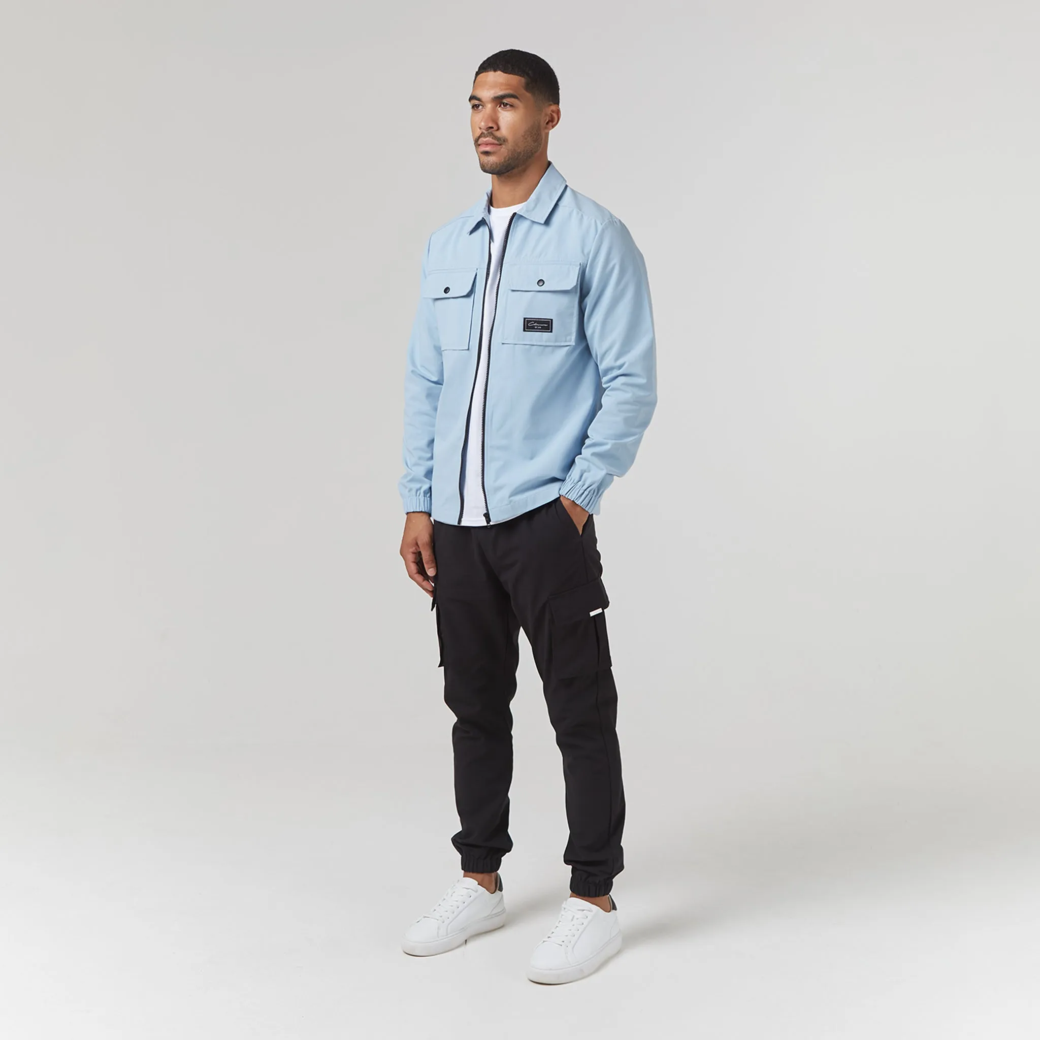 Utility Overshirt | Light Blue