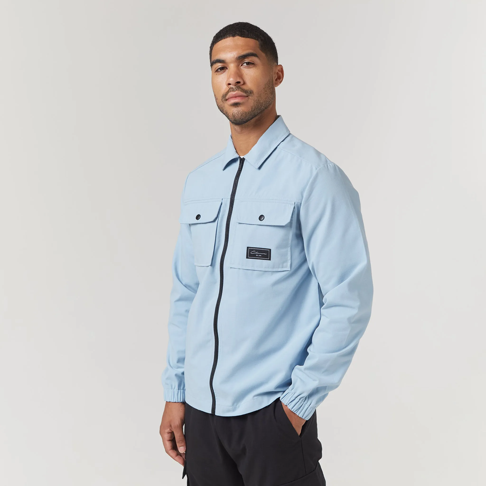 Utility Overshirt | Light Blue