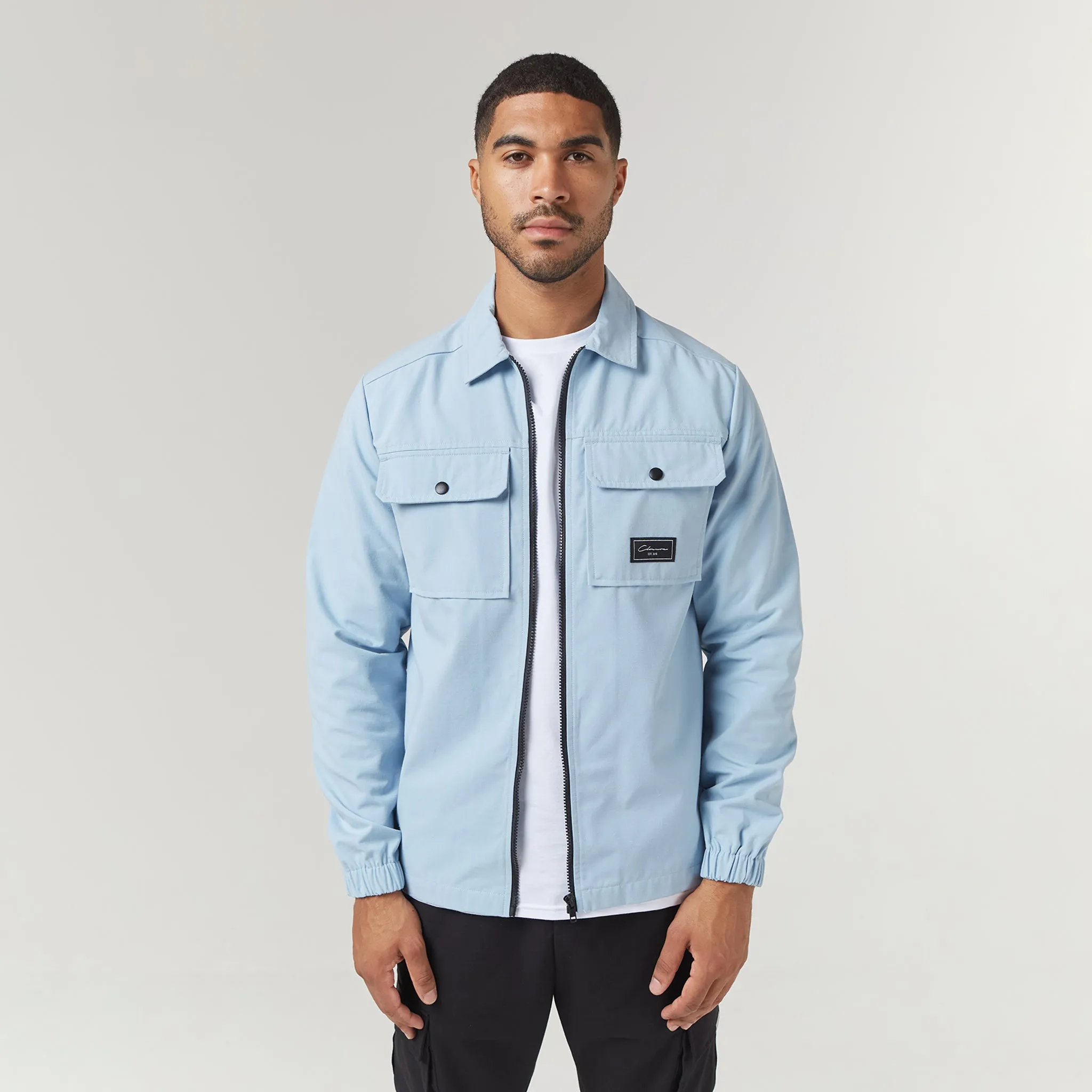 Utility Overshirt | Light Blue