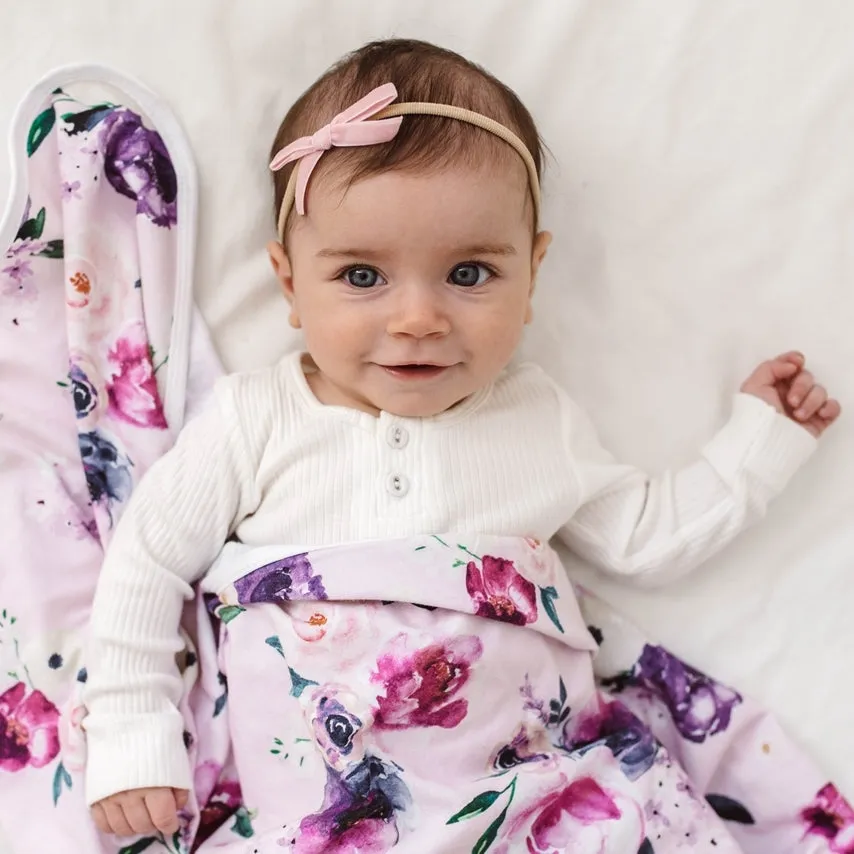 Velvet Petite Bow - Rose Pink