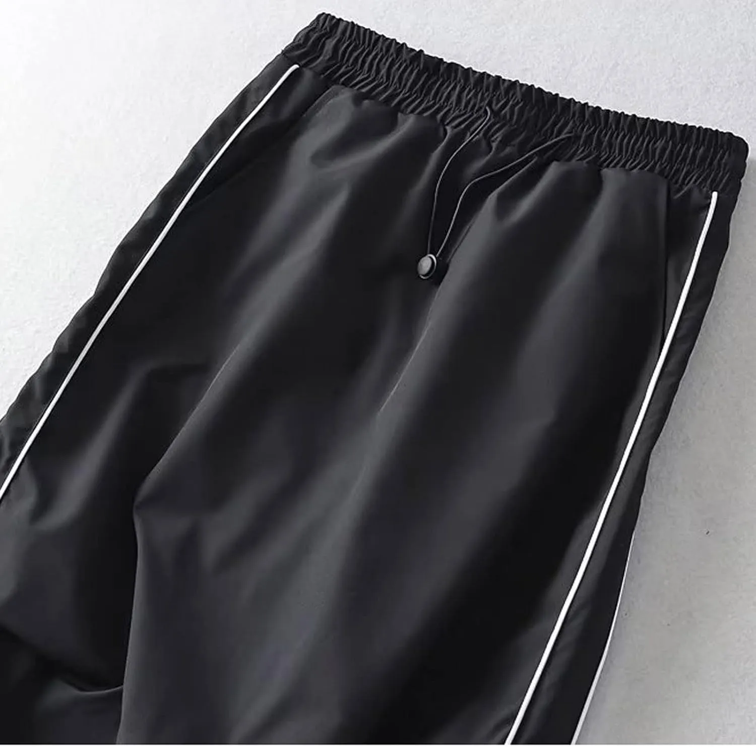 Women's Casual Drawstring Midi Skirts Summer Trendy Elastic High Waist Split Back Pencil Y2k Cargo Skirt with Pocket